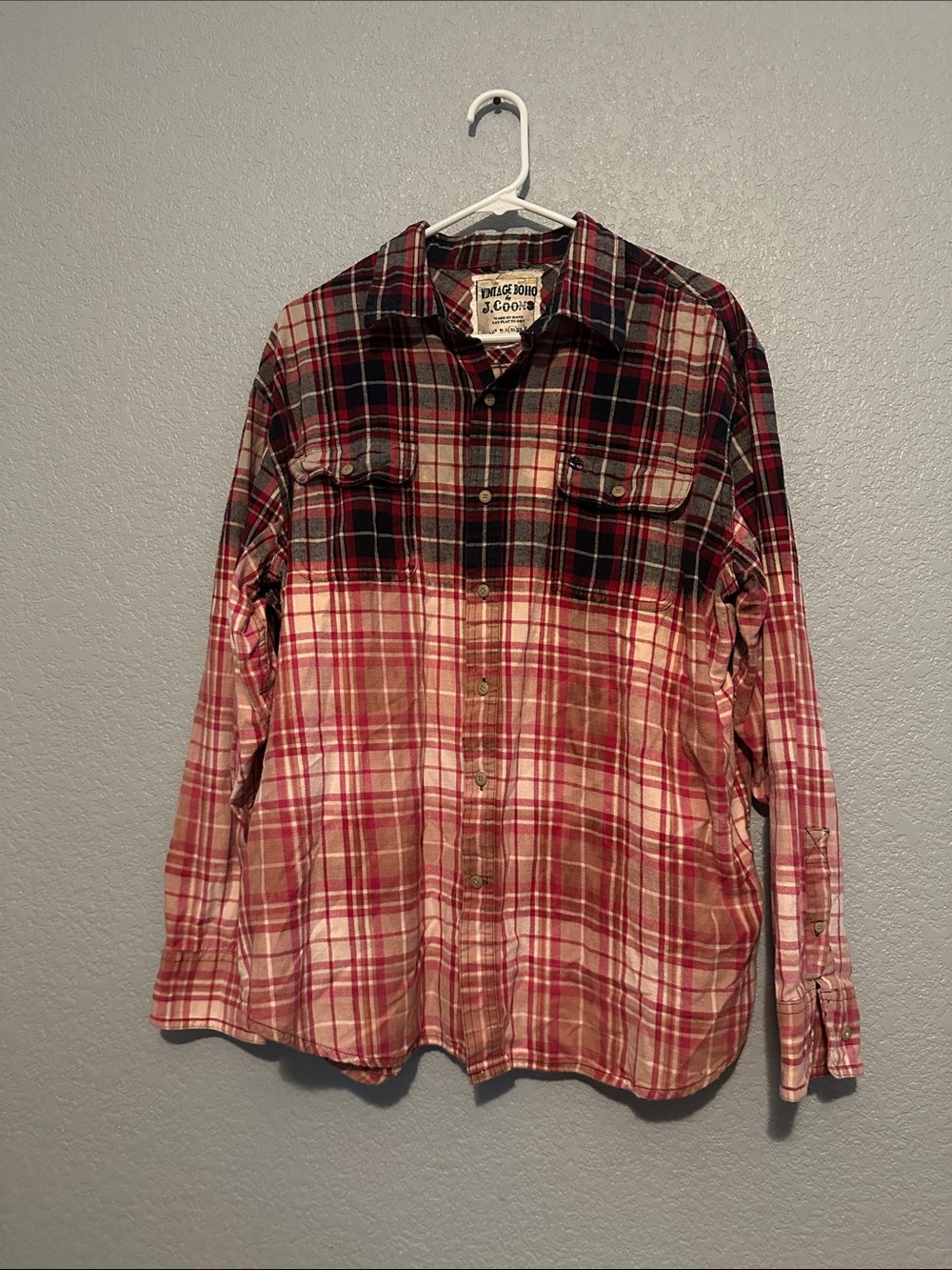 Vintage Boho by J Coons Flamingo Flannel Top - Picture 3 of 4